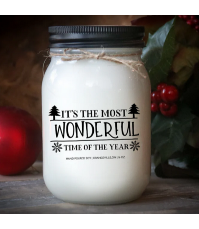 KindMoose Candle Company -16 0z- It's the most wonderful time of the year- Mistletoe