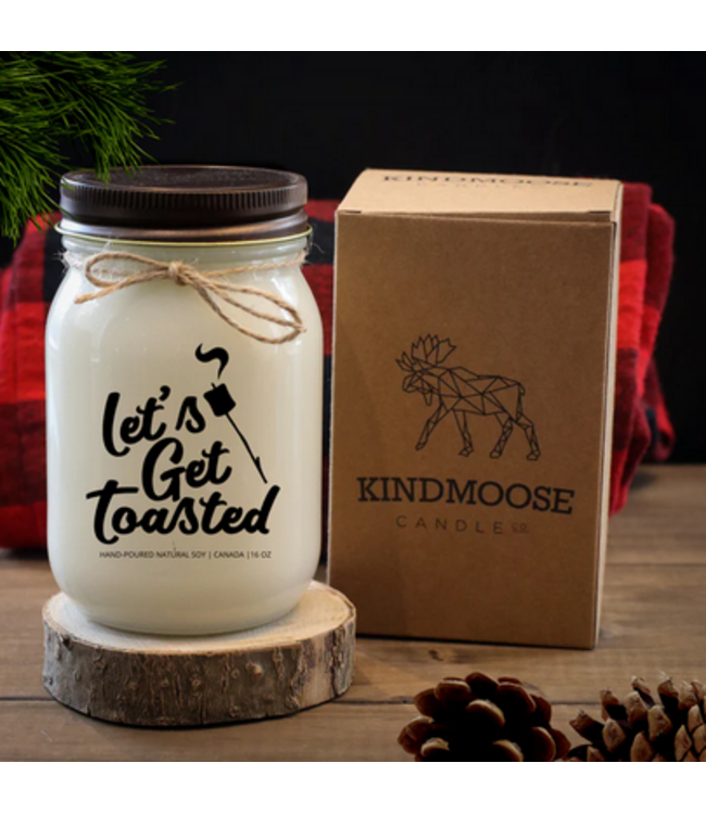 KindMoose Candle Company 16 oz - Let's get toasted- Hot Fudge Brownie
