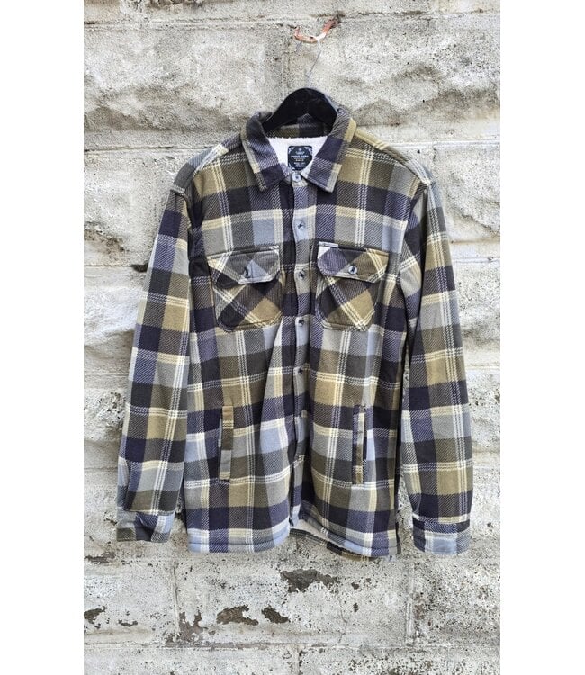 Point Zero men - Checkered Polar fleece- Green