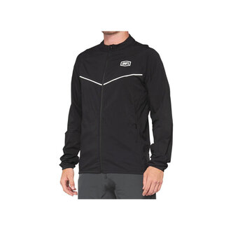 100% Corridor Stretch Windbreaker Black