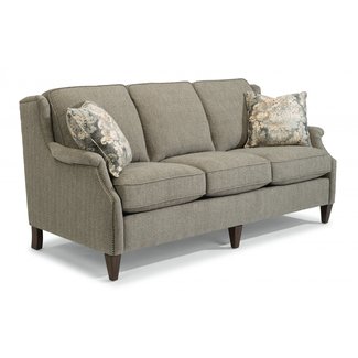 Randall Transitional Three-Cushion Sofa with Rolled Arms by Flexsteel -  Wholesale Furniture & Mattress