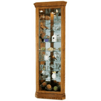 Dominic Legacy Oak Curio Cabinet-680485