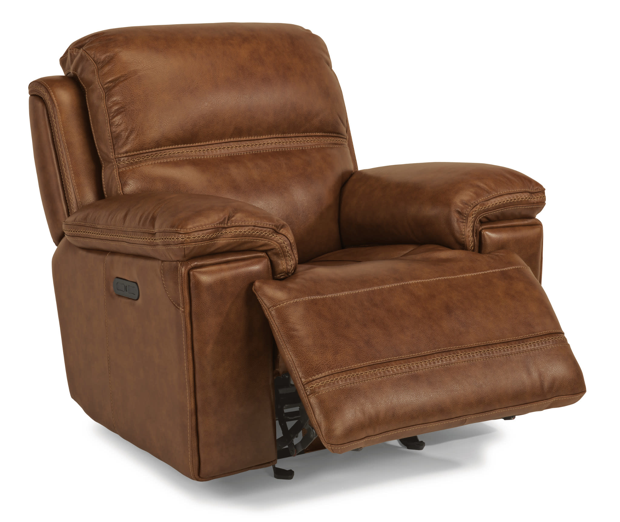 leather power glider recliner with power adjustable headrest