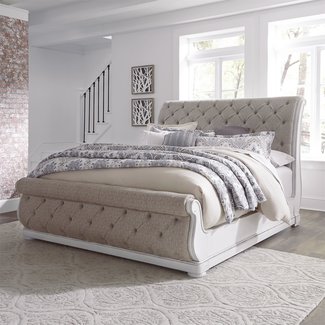 Liberty Furniture Magnolia Manor (244-BR)  Upholstered  Sleigh Bed