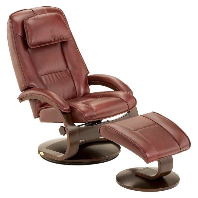 leather glider recliner with ottoman