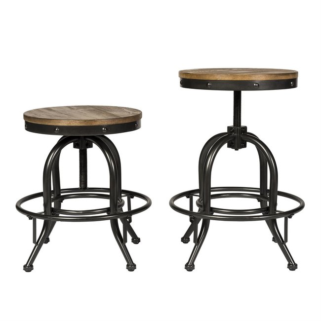 Liberty Furniture Vintage Series 179 CD 24 Inch Adjustable Barstool SKU 179 B000324