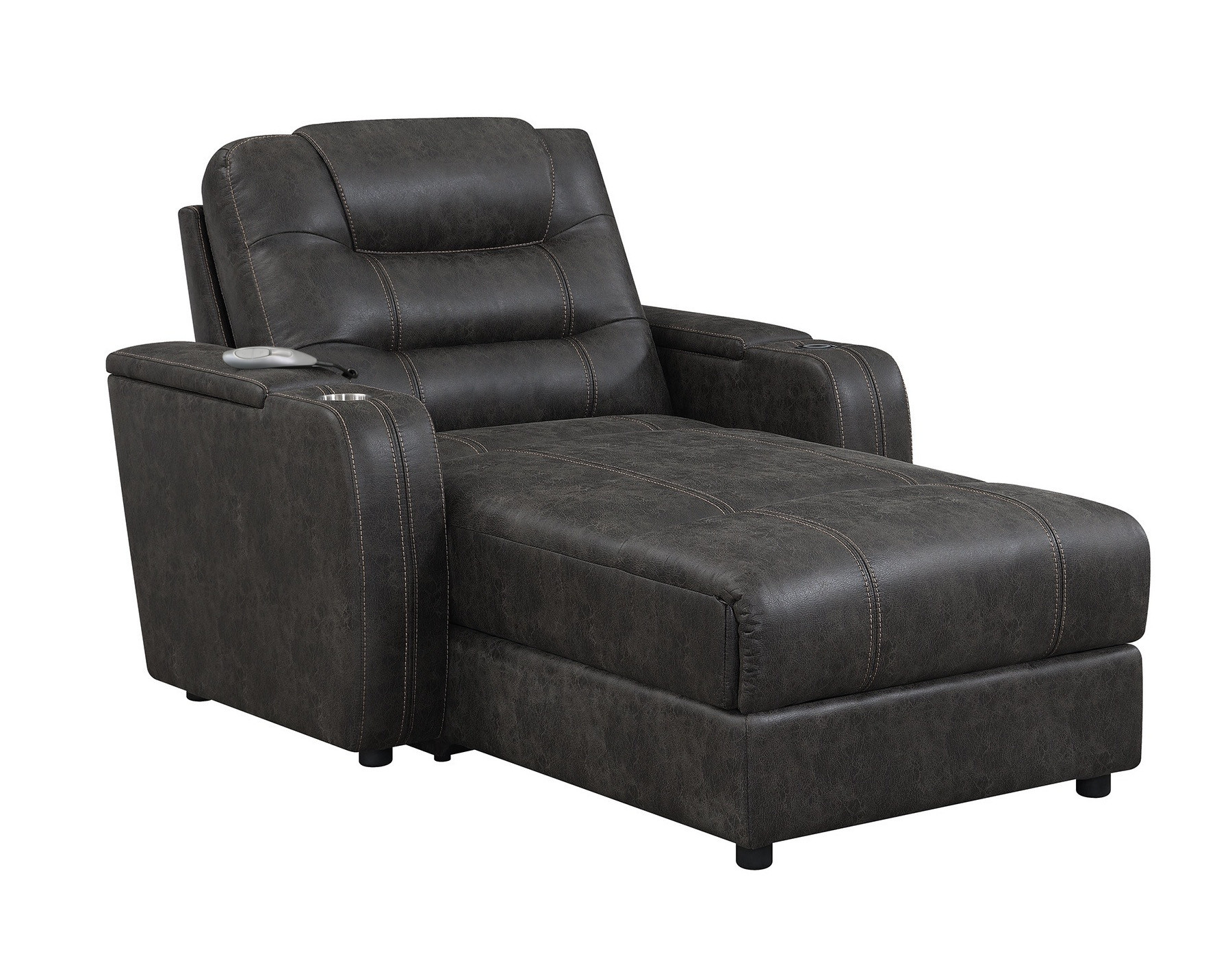 Su K1128045ls Power Reclining Chaise Lounge Chair With Arms Wholesale Furniture Mattress