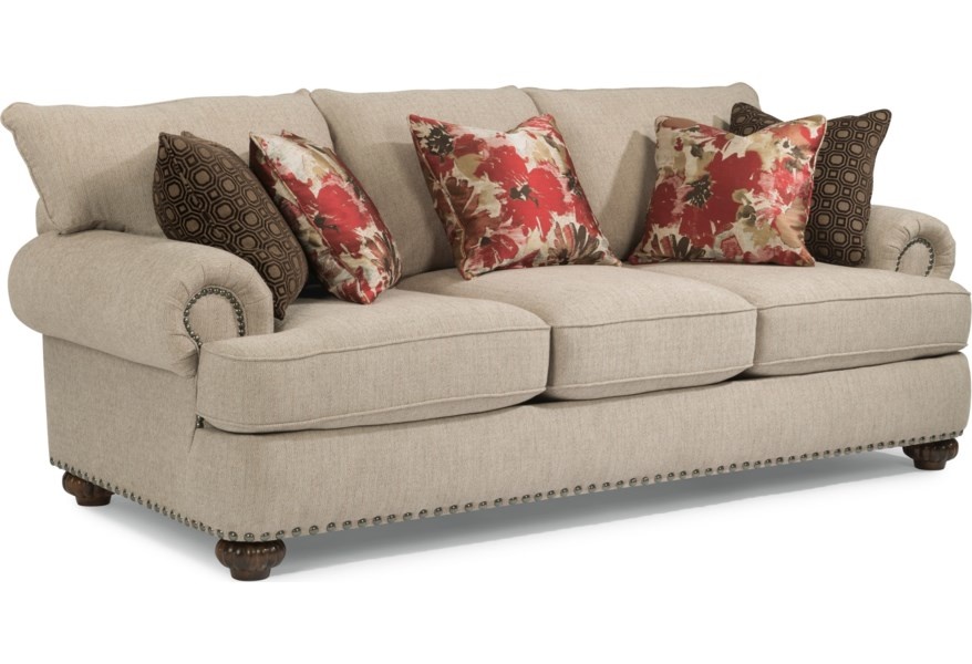 Patterson Fabric Sofa With Nailhead Trim 7322 31 Wholesale Furniture Mattress