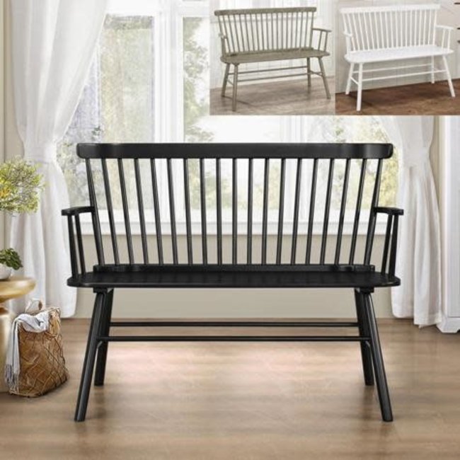Farmhouse spindle bench deals