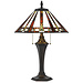 CAL Lighting BO-2717TB 60W X 2 Tiffany Table Lamp