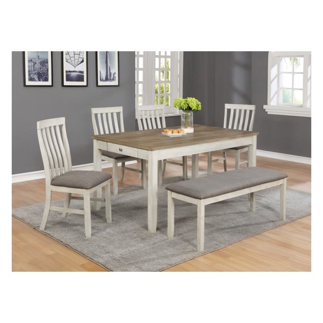 Nina | Dining Set With Bench 2217T-3660+4xS+BENCH