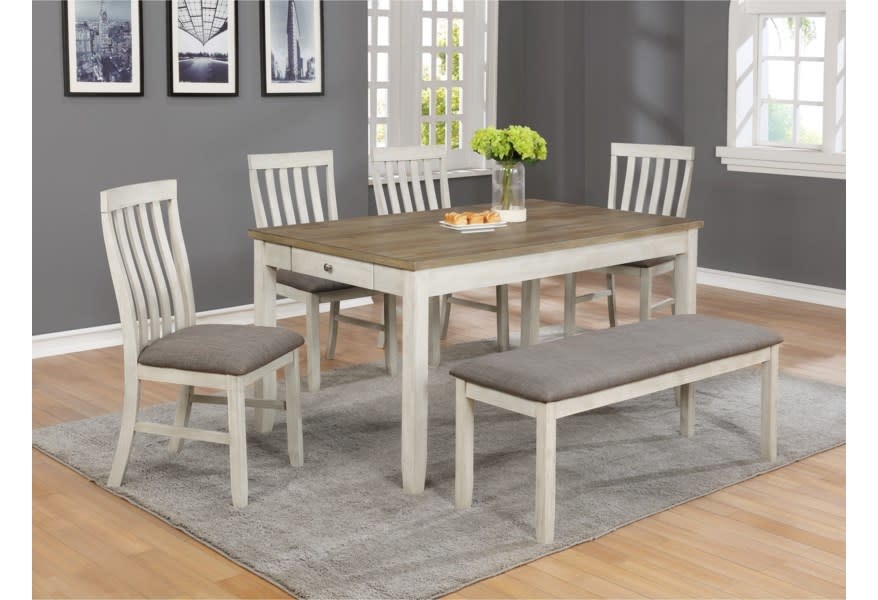 casual dining sets with bench