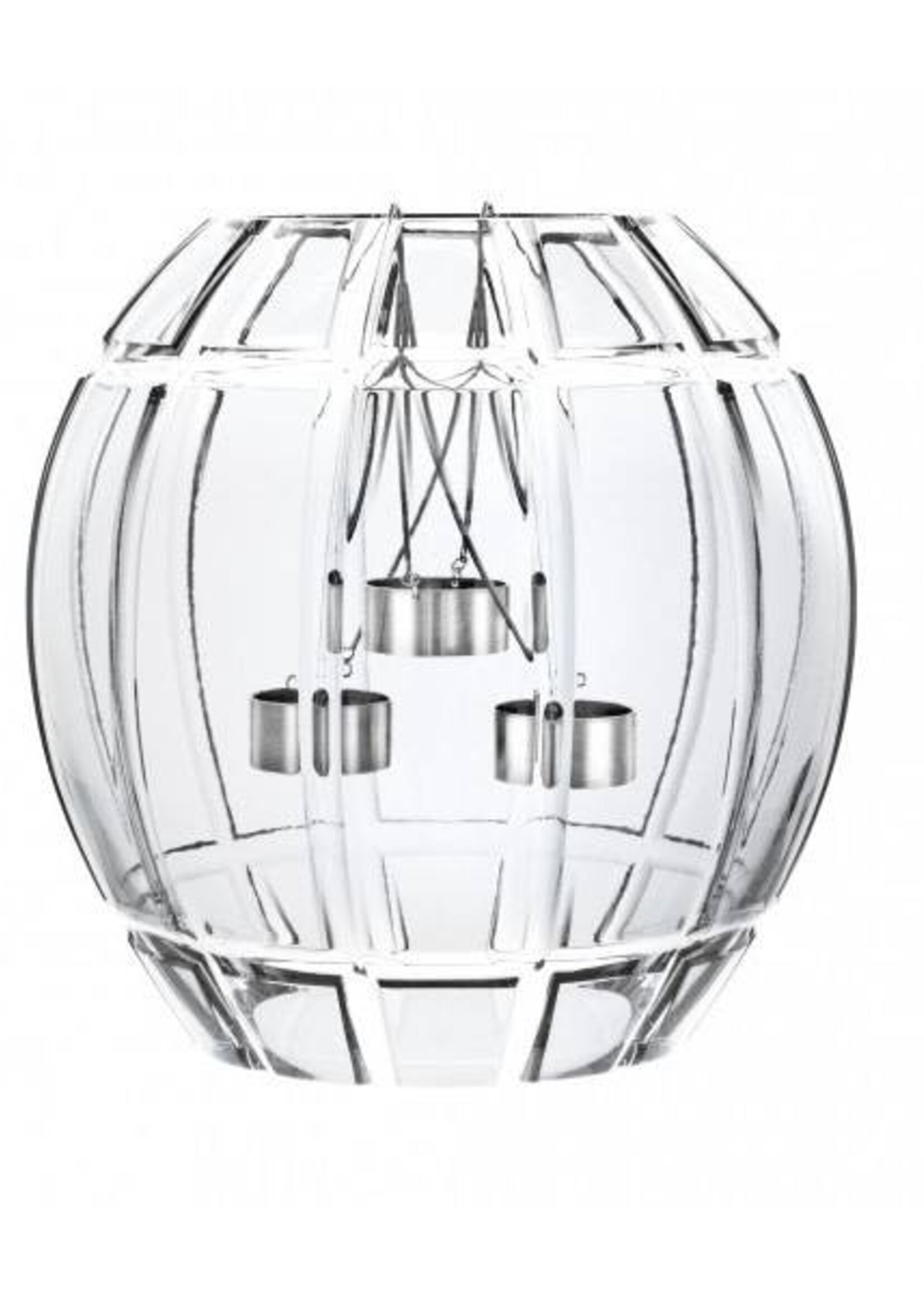 Saint-Louis En Cage Clear 3-Candle Photophore