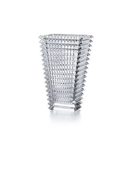 Baccarat Eye Vase Small Rectangular Clear