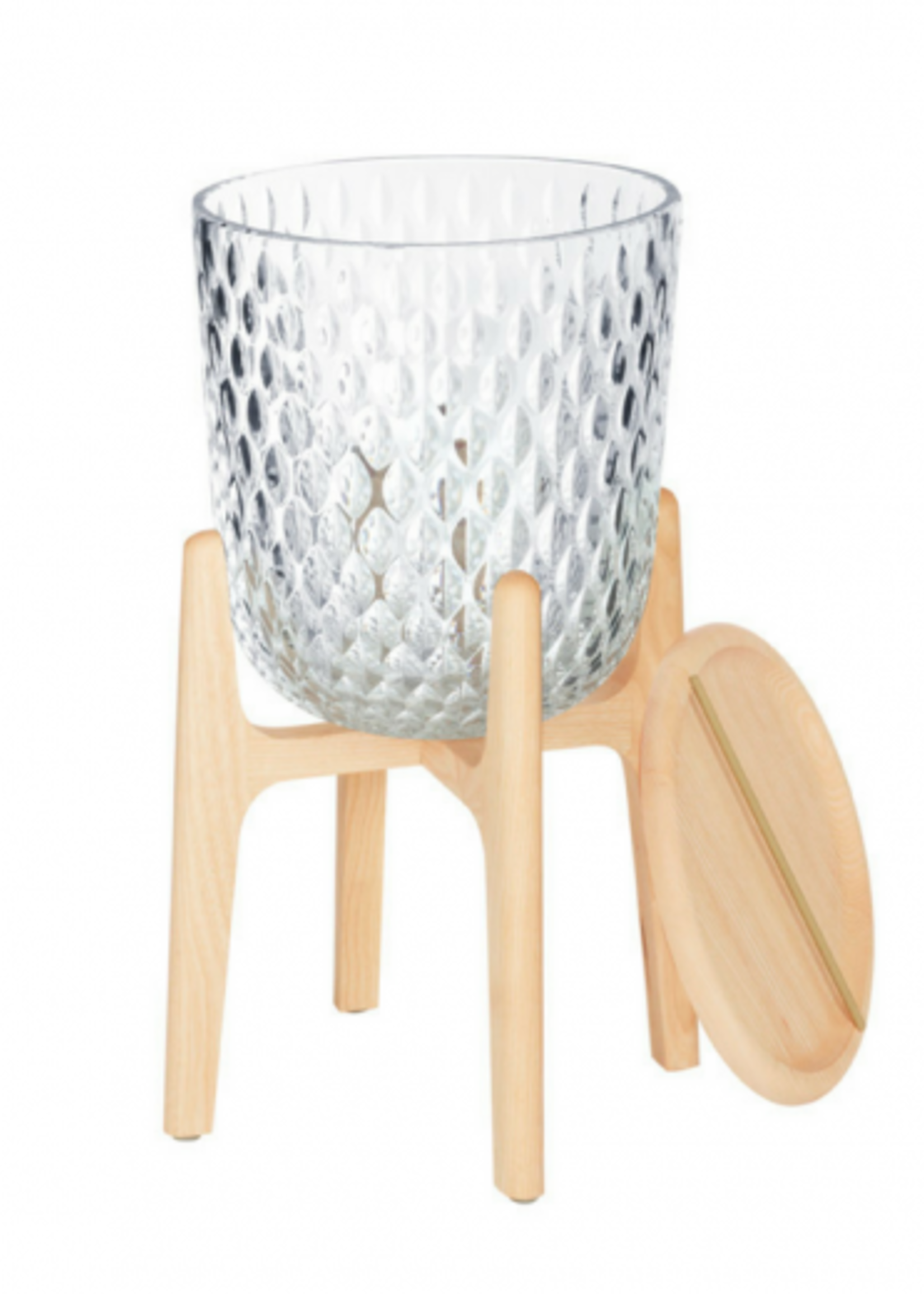 Saint-Louis Folia Clear Ash Side Table