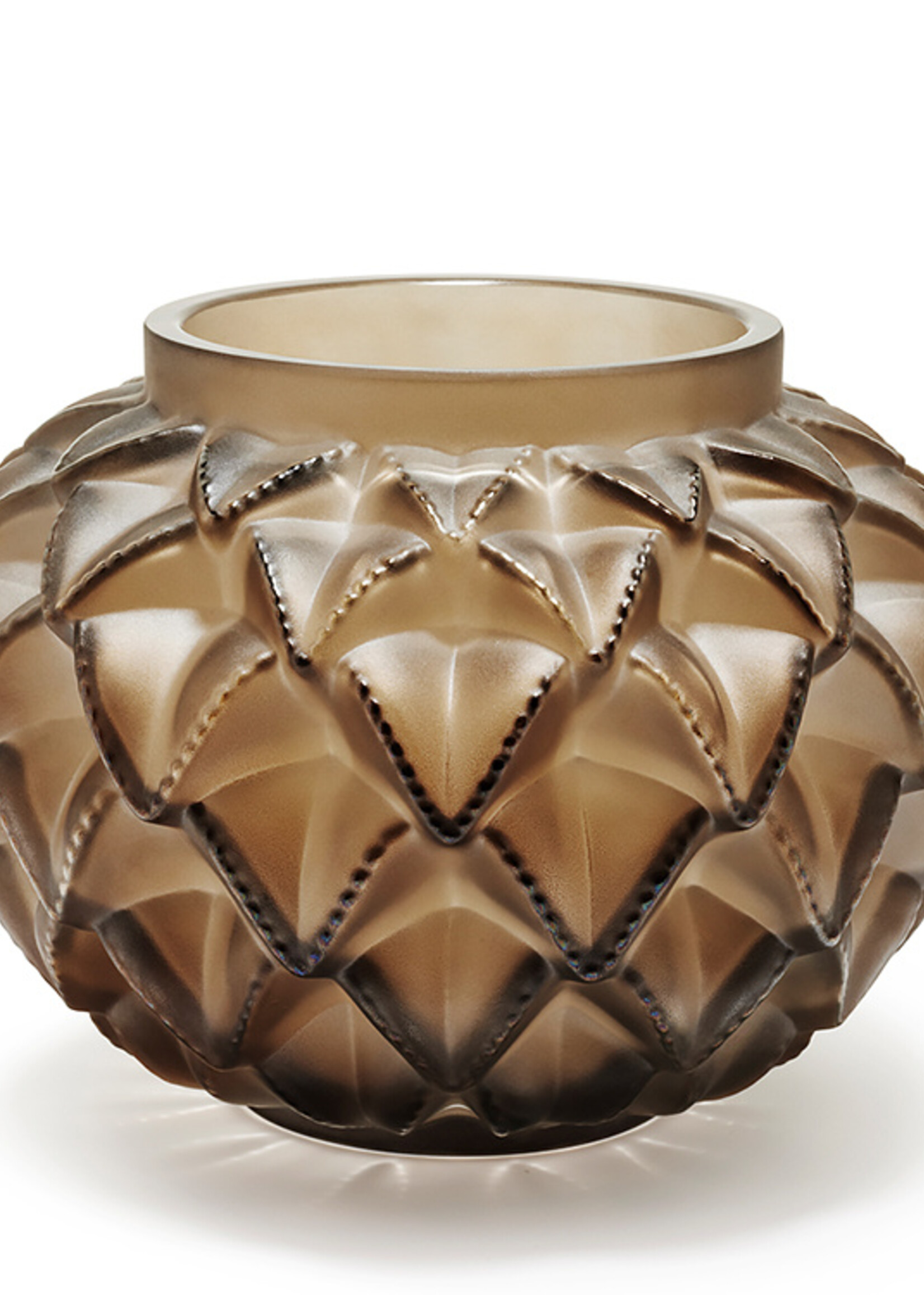 Lalique Langeudoc Bronze Vase