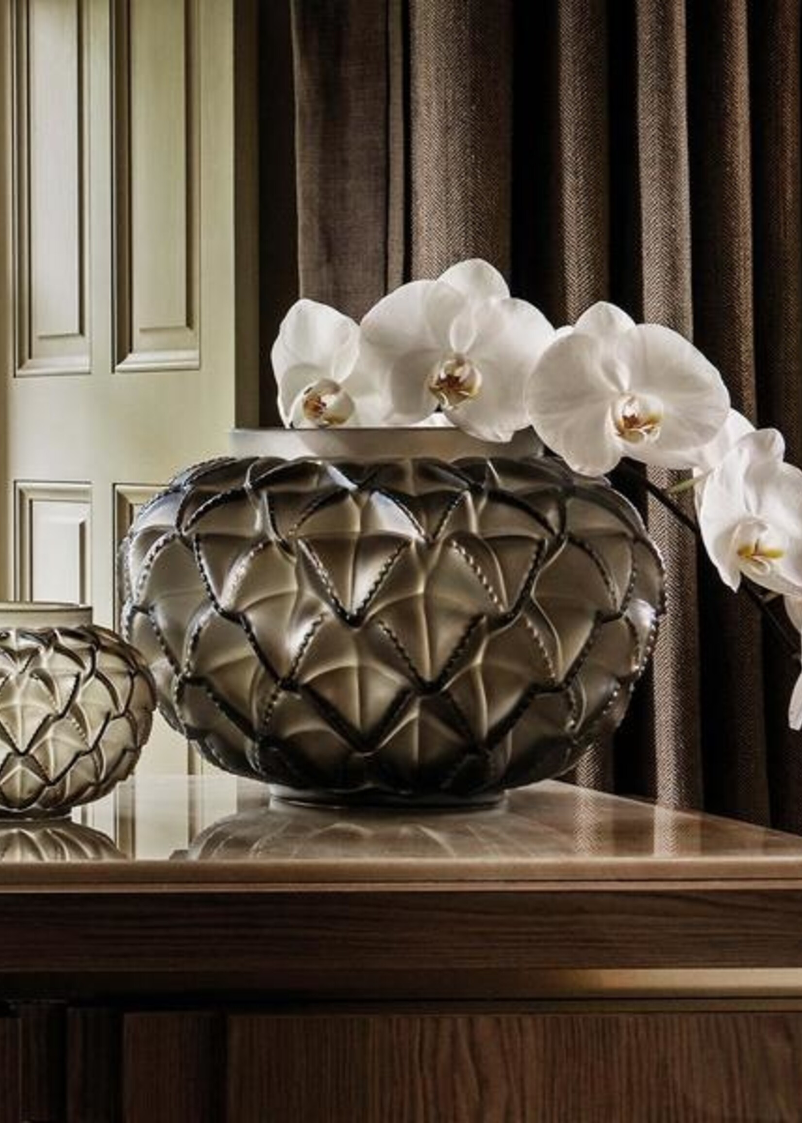Lalique Langeudoc Bronze Vase