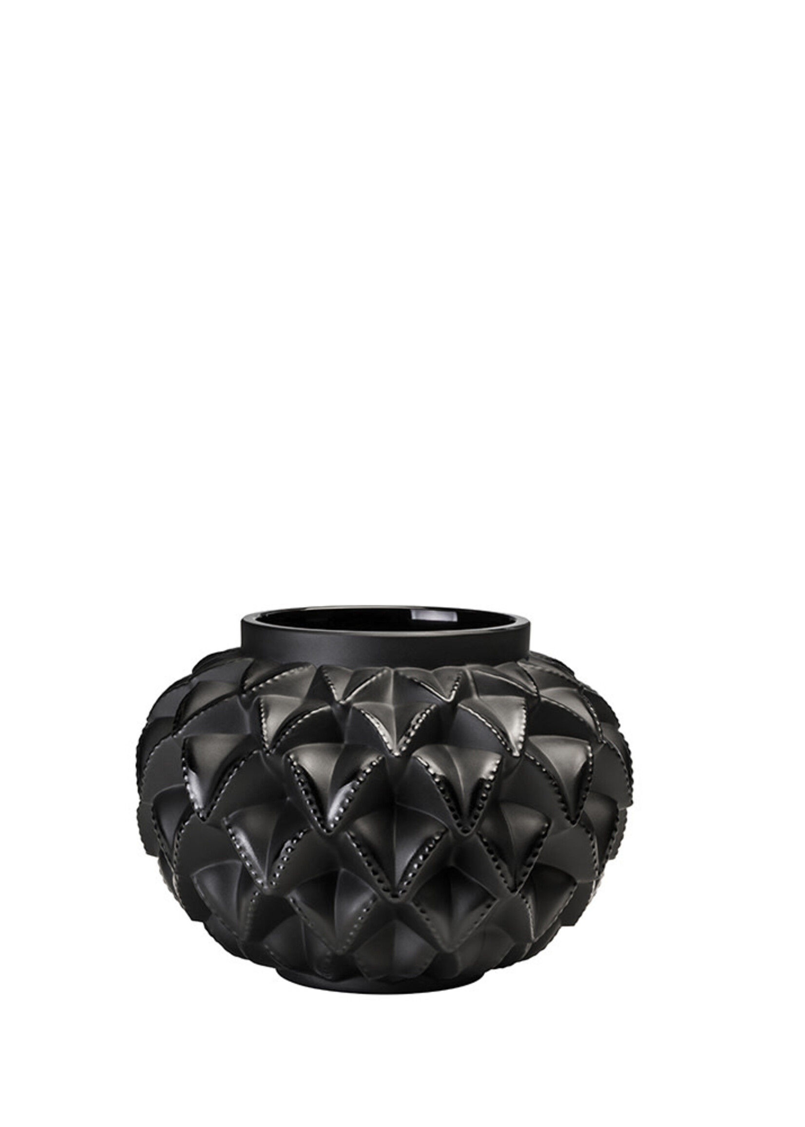 Lalique Black Languedoc Small Vase
