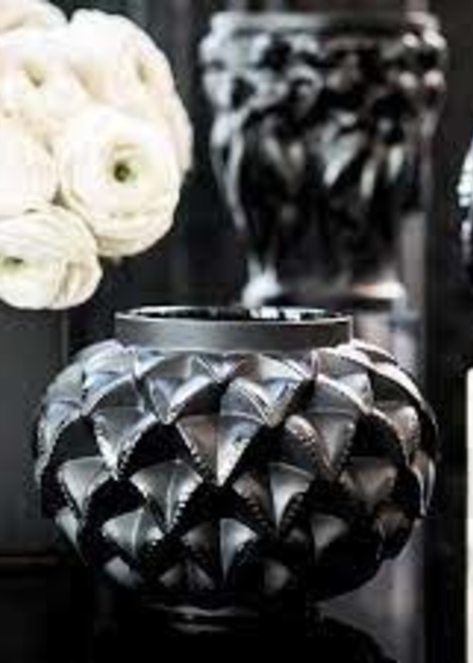Lalique Black Languedoc Small Vase