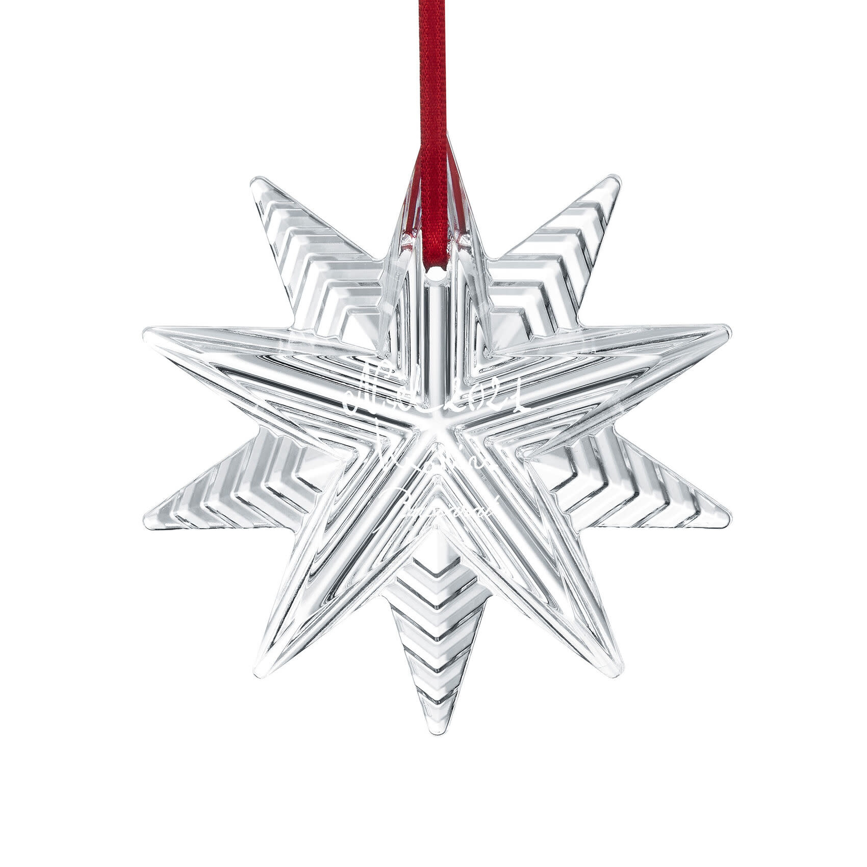 Baccarat Noel Annual Ornament 2021 Clear