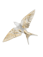 Lalique Swallow Wall Sculpture Gold