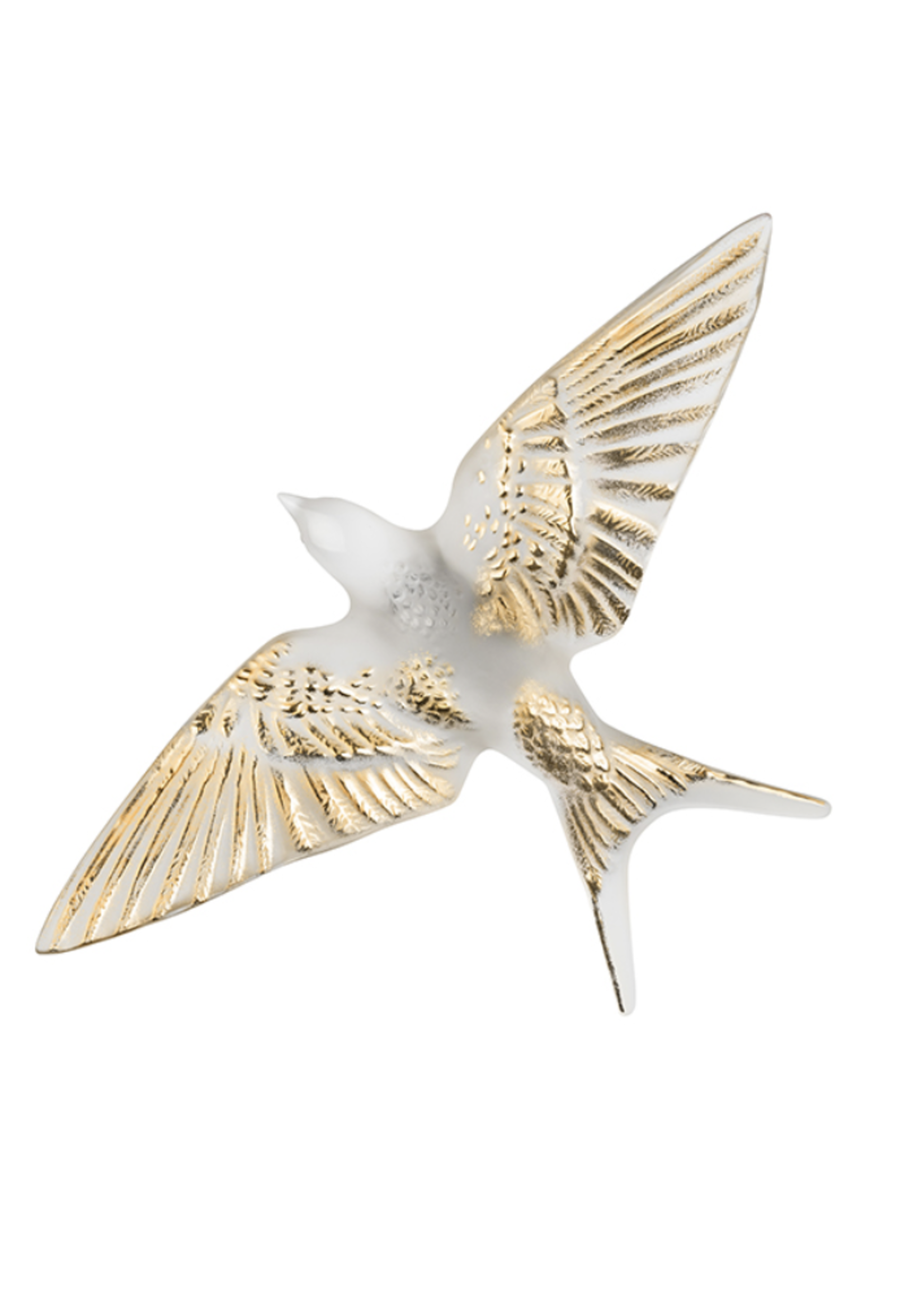 Lalique Swallow Wall Sculpture Gold
