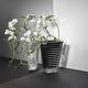 Baccarat Eye Vase Large Rectangular Black