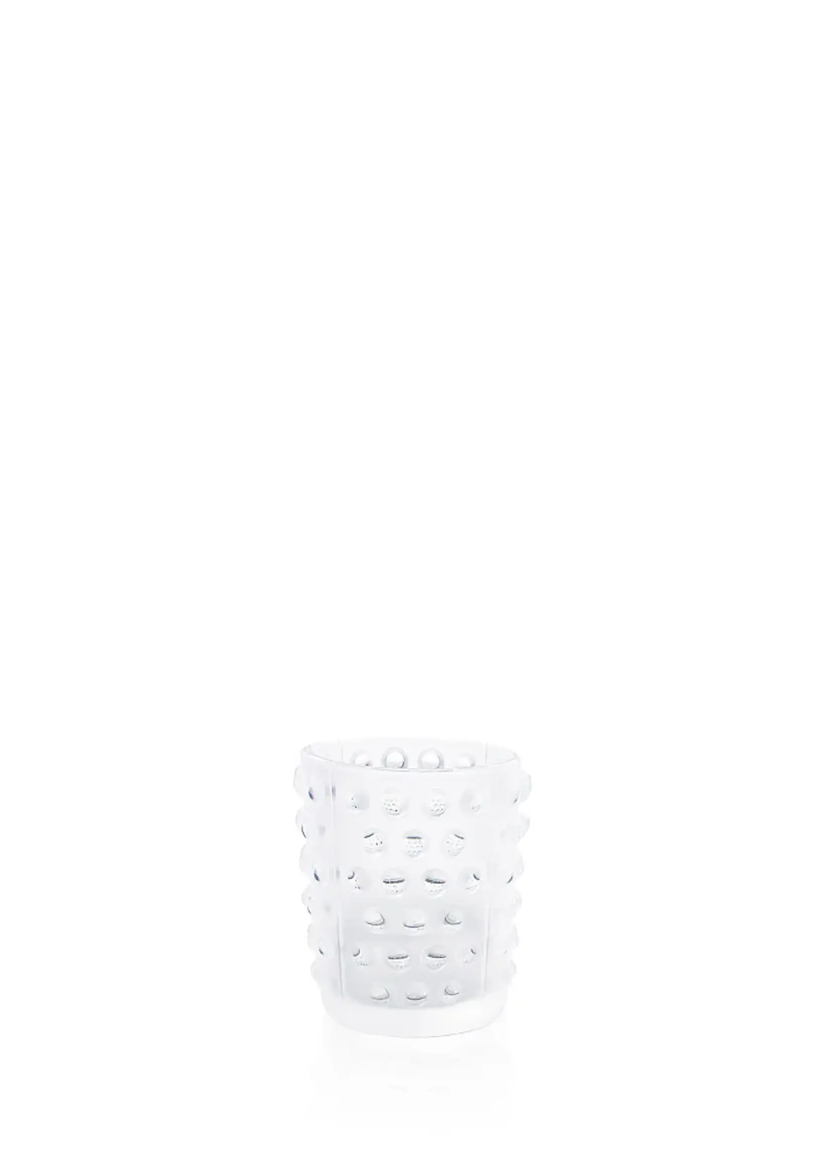 Lalique Mossi Votive Clear S/2