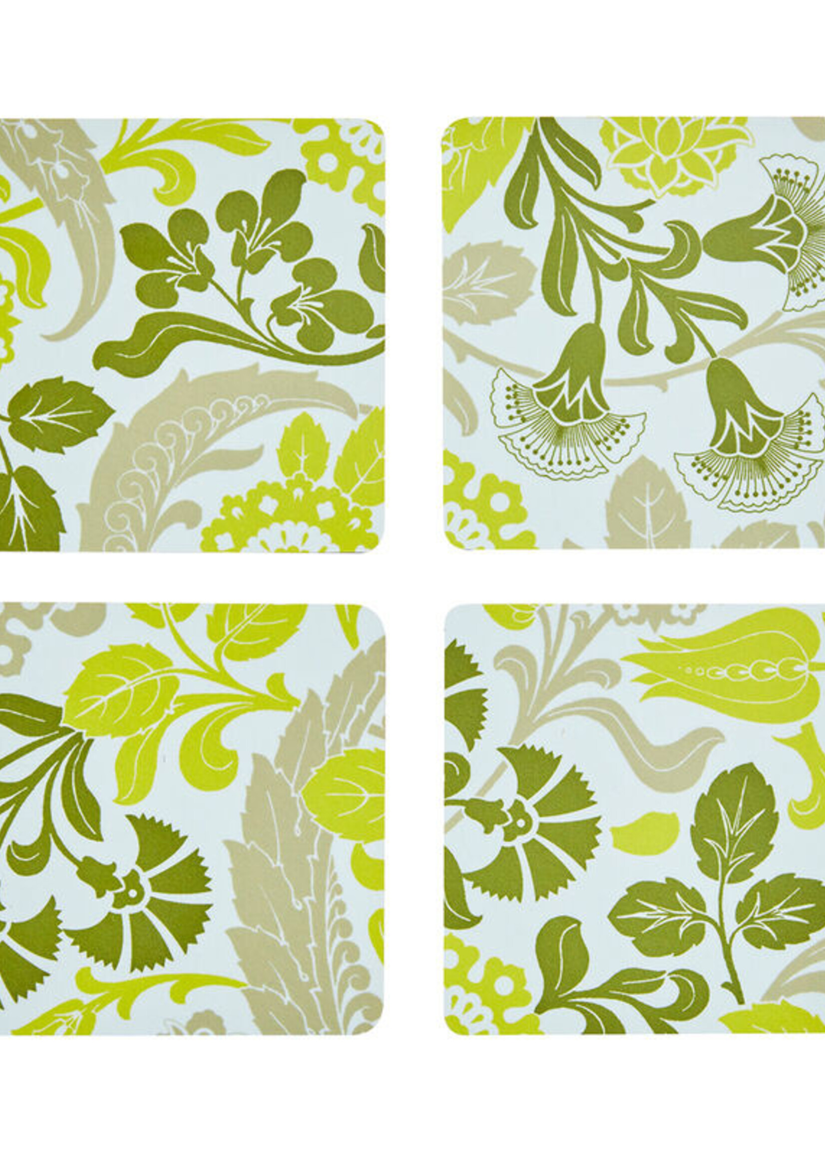 Le Jacquard Francais Voyage Iconic Green Coasters S/4