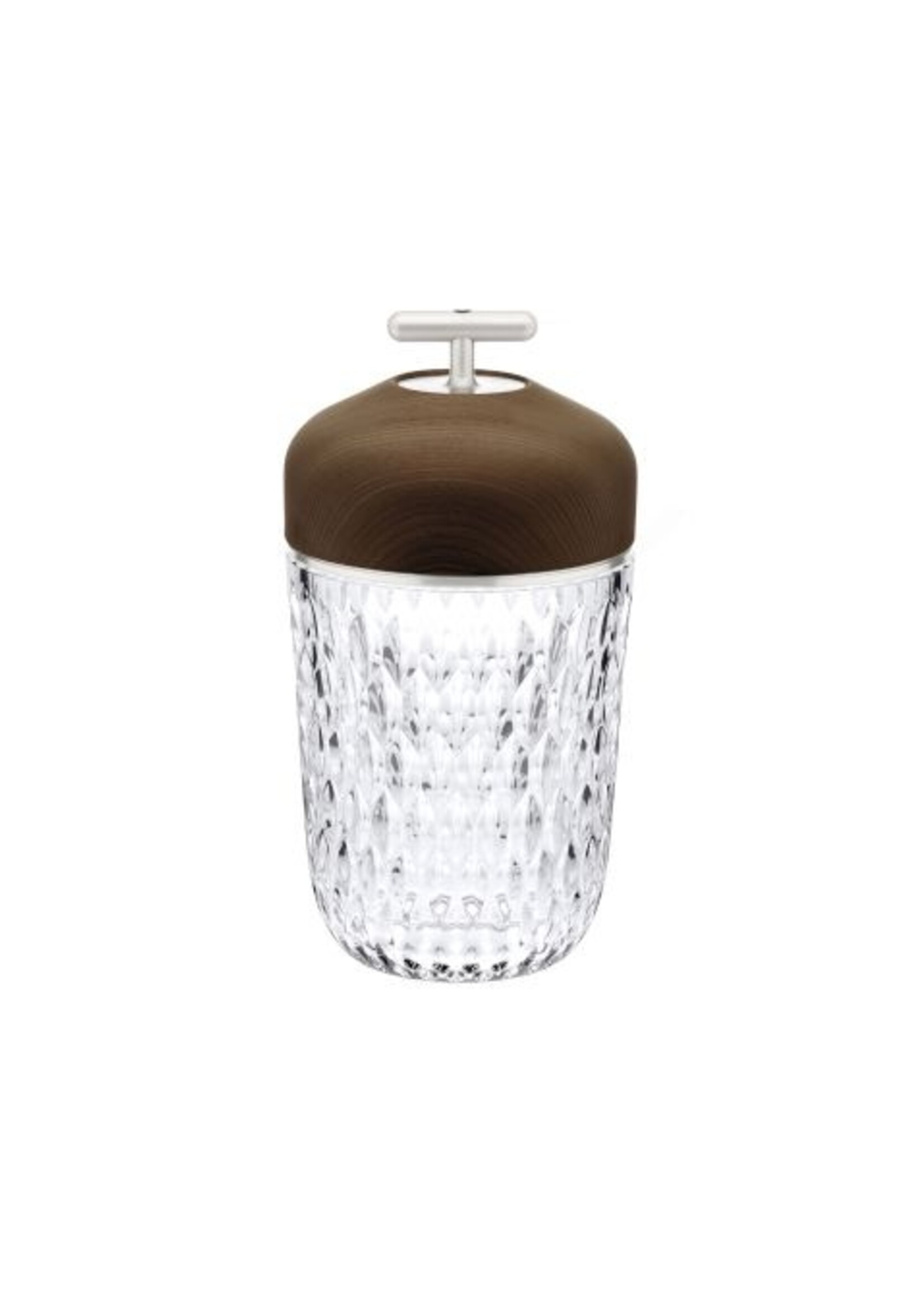 Saint-Louis Folia Portable Lamp Dark Wood/ SIlver