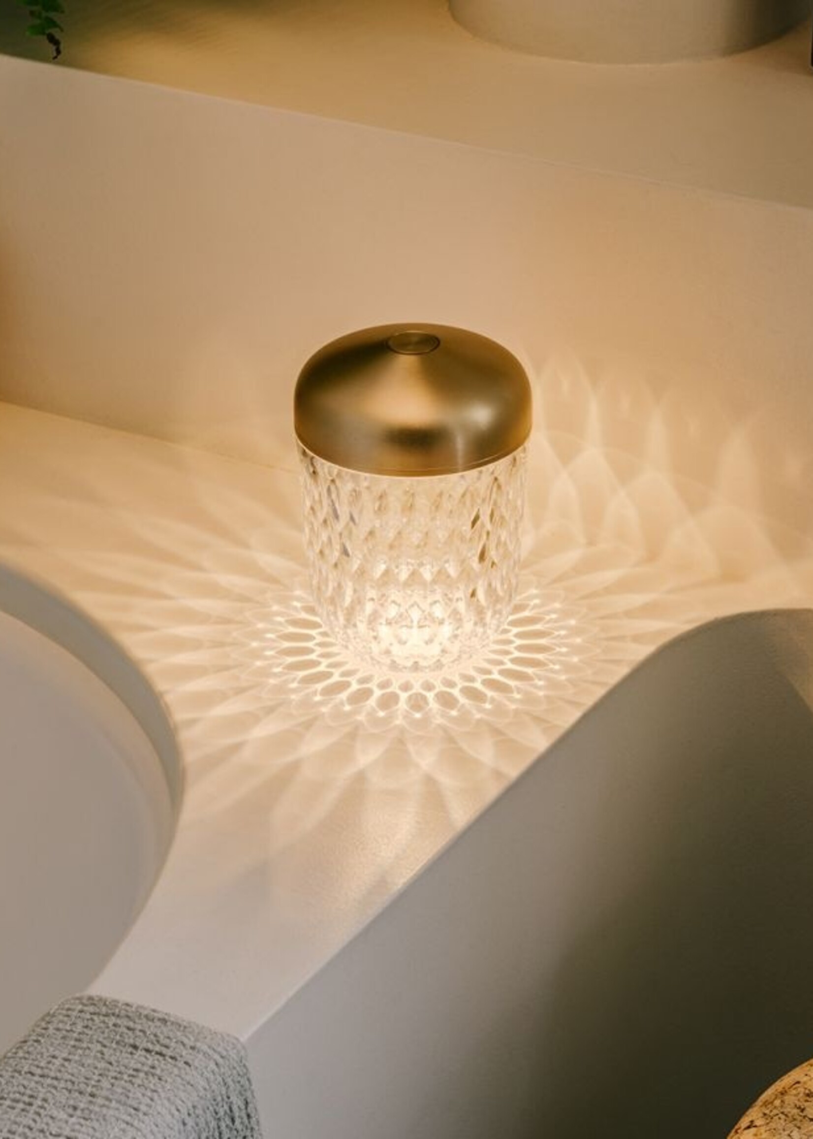 Saint-Louis Folia Mini Portable Lamp Gold