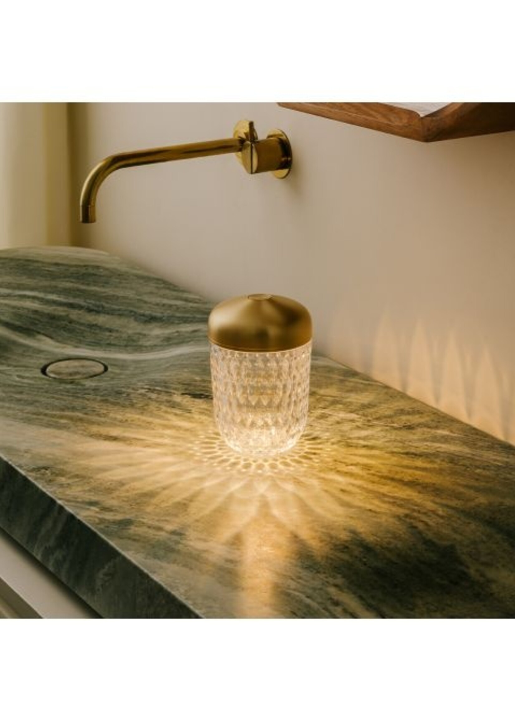 Saint-Louis Folia Mini Portable Lamp Gold
