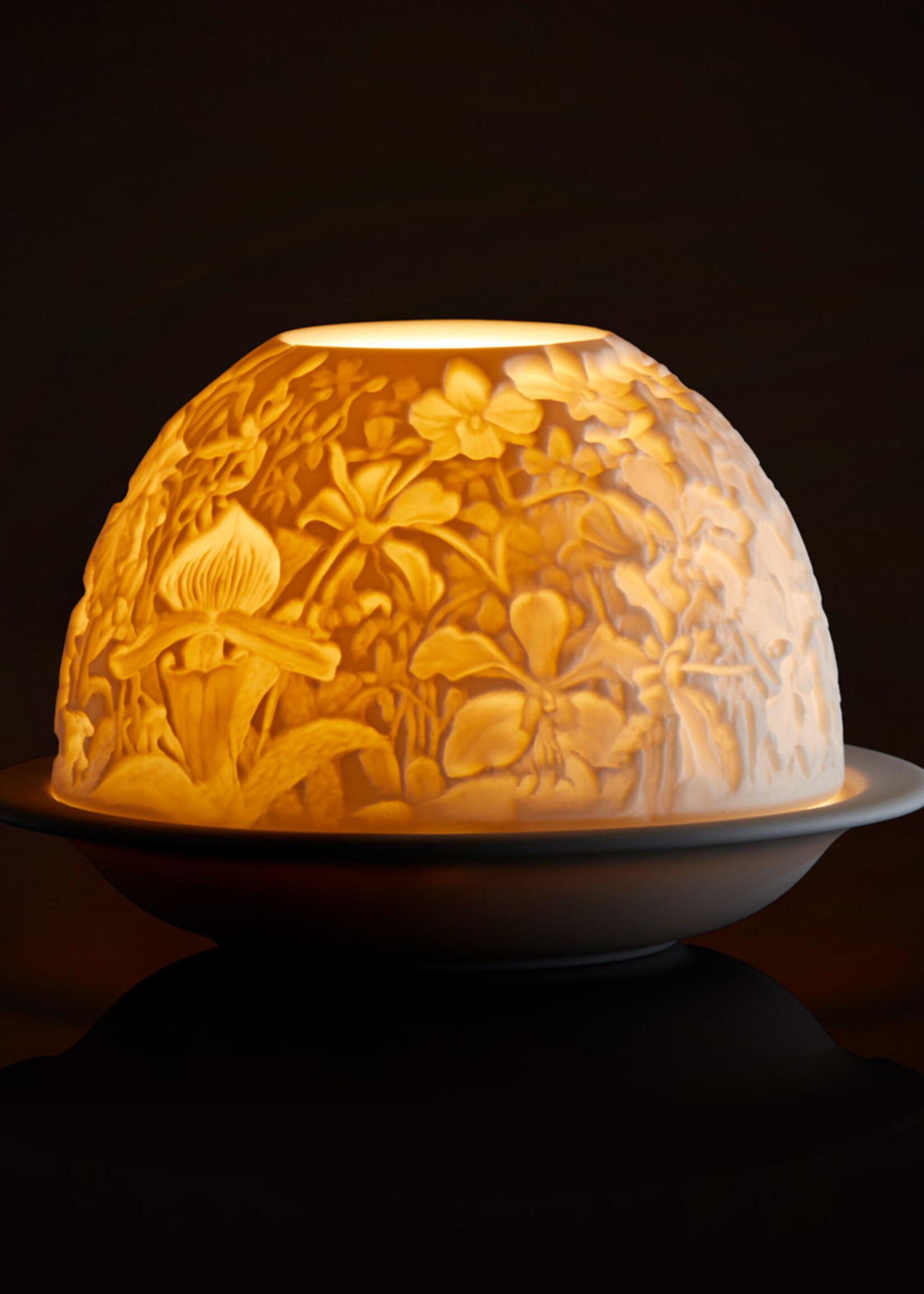 Bernardaud Votive Light Orchids