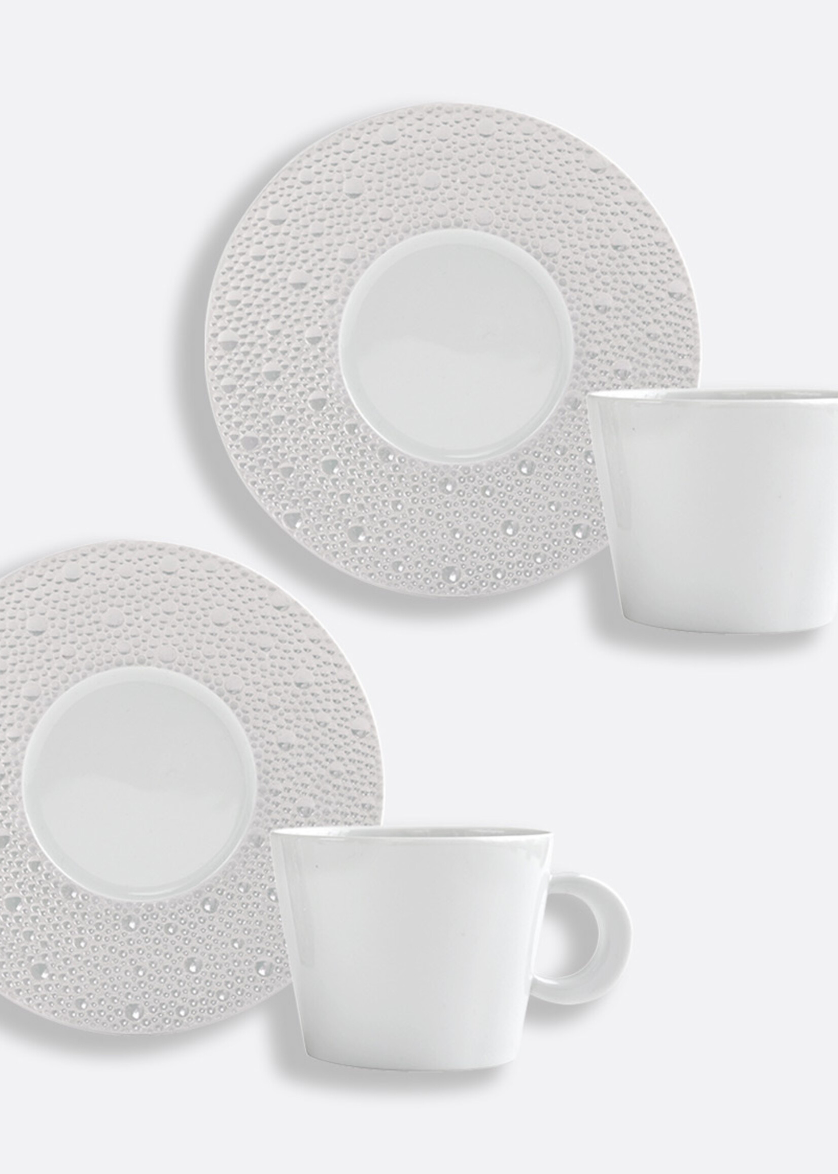 Bernardaud Ecume Perle Cup & Saucer S/4
