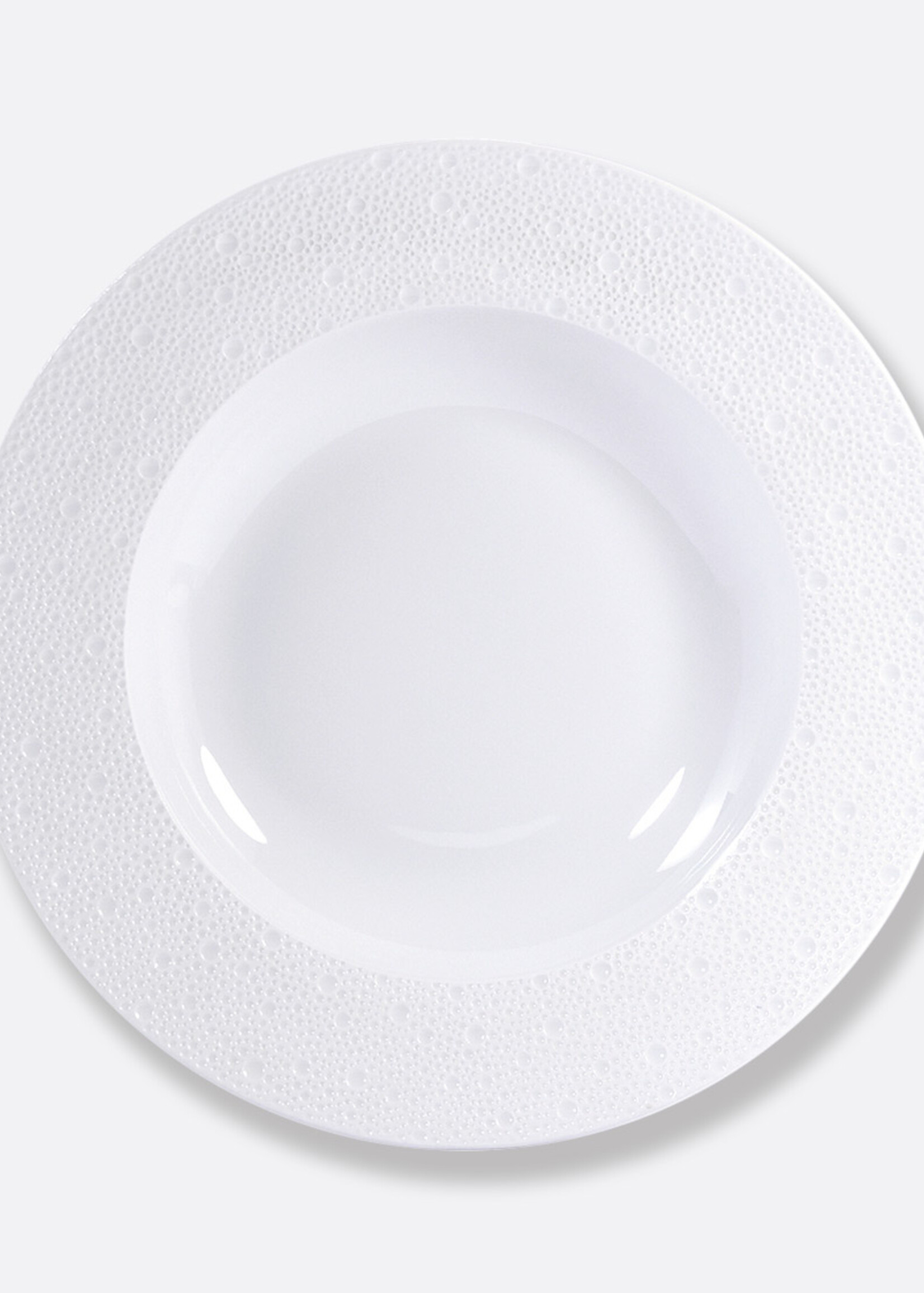 Bernardaud Ecume White Rim Soup 11.6 In