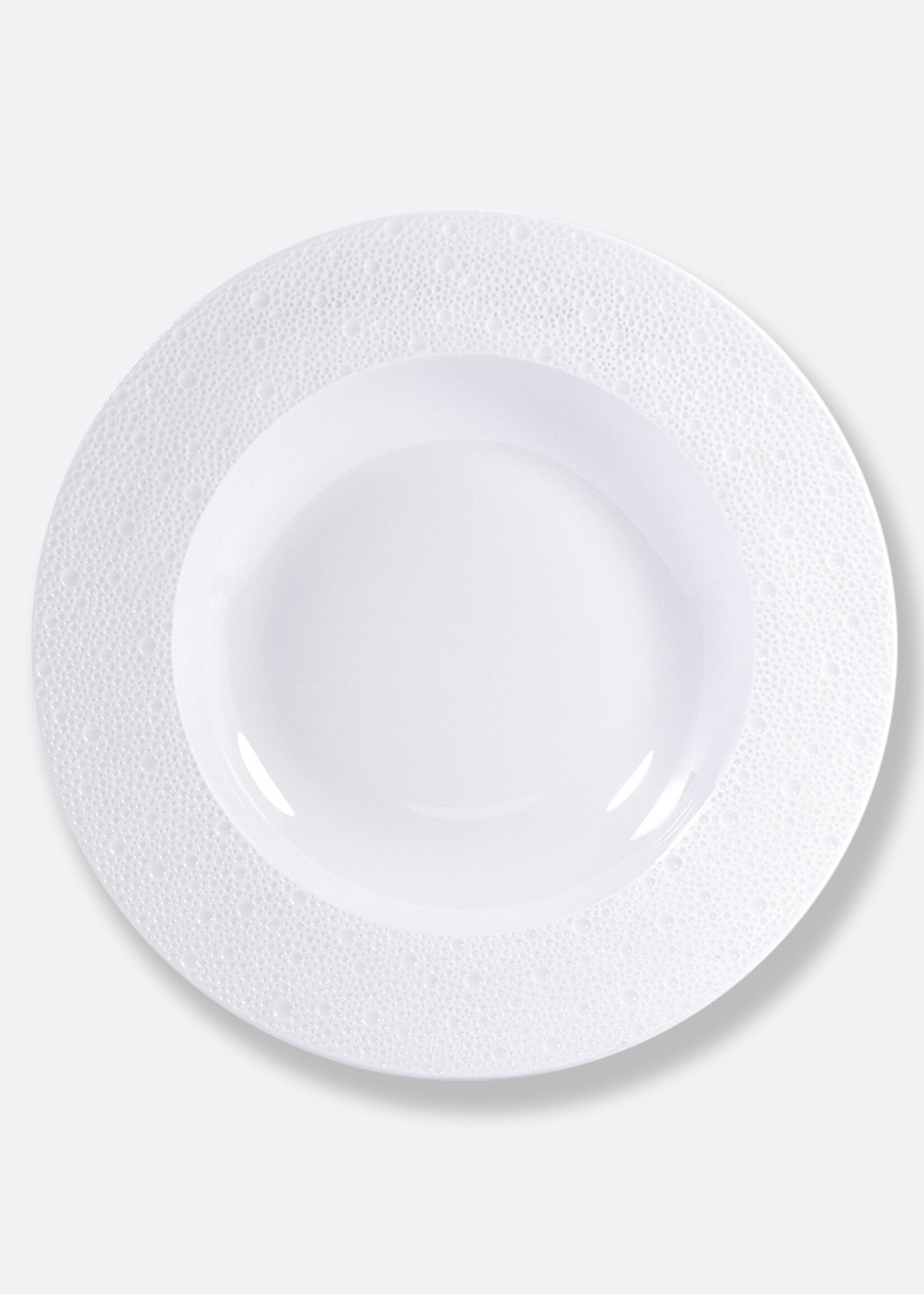Bernardaud Ecume White Rim Soup 9 In