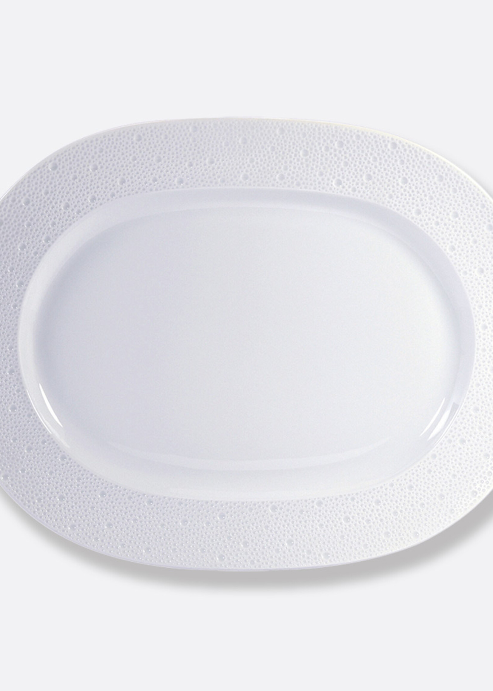 Bernardaud Ecume White Oval Platter 17 In