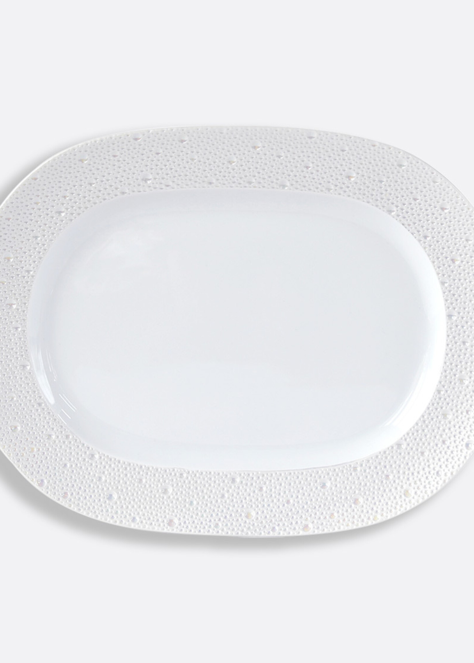 Bernardaud Ecume White Oval Platter 12 In
