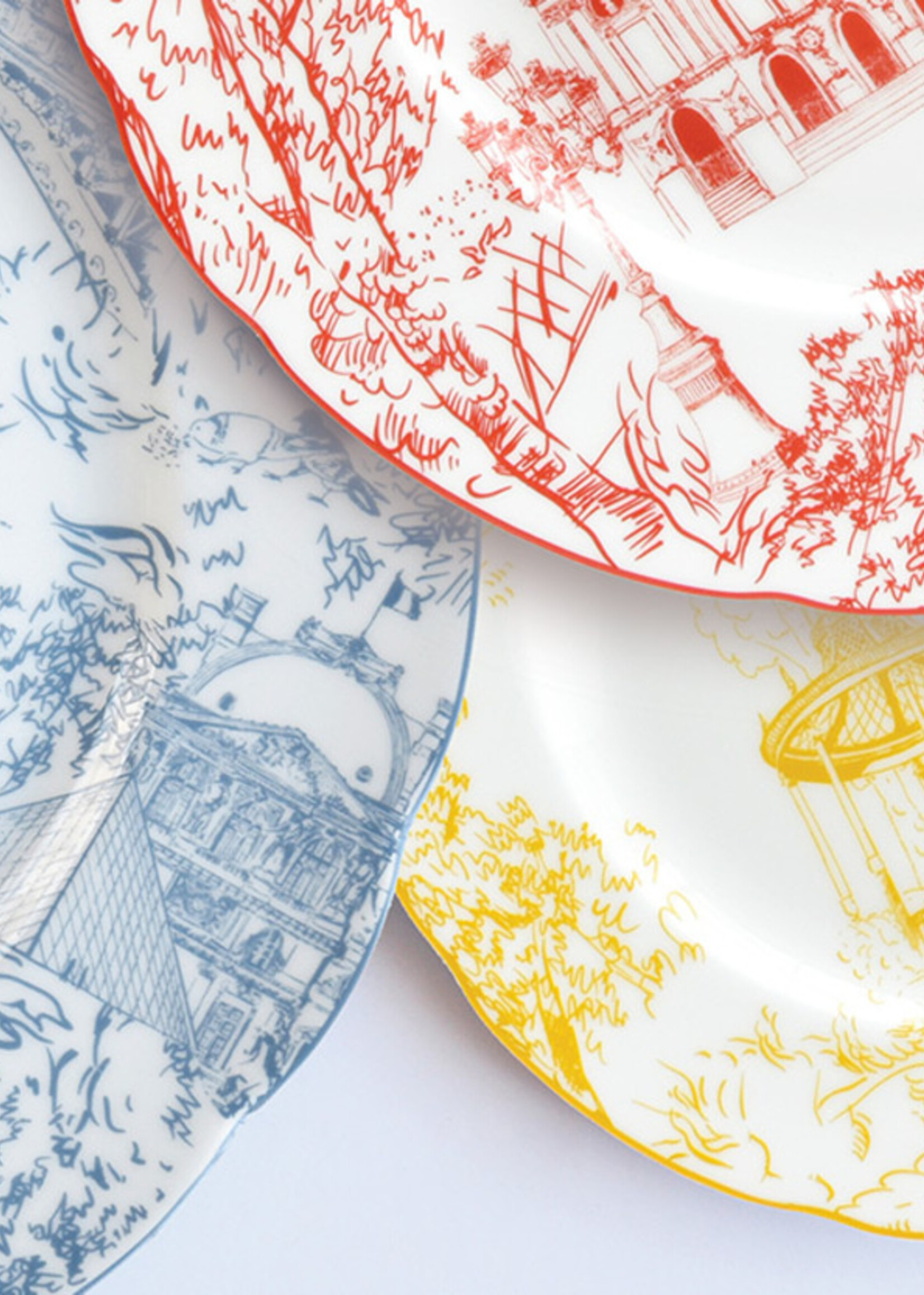 Bernardaud Tout Paris - Set of 6 Salad Plates