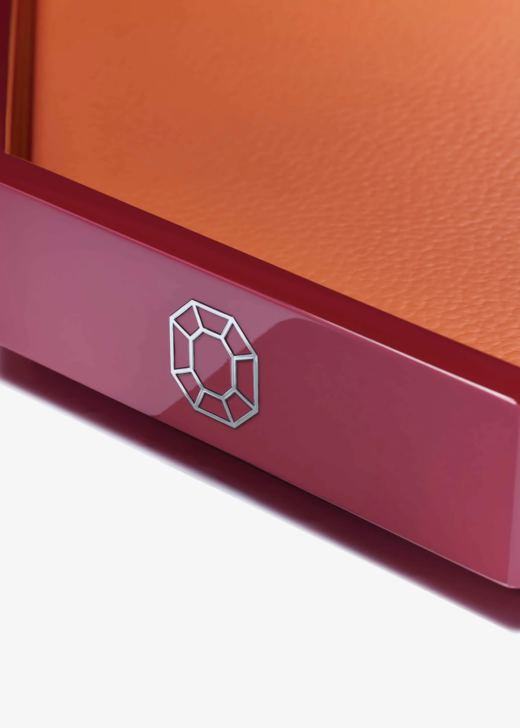Baccarat Octagon Orange Tray Sm