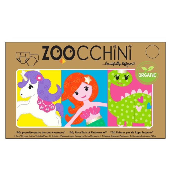 Zoocchini Organic Training Pants - Girls Fairy Tails