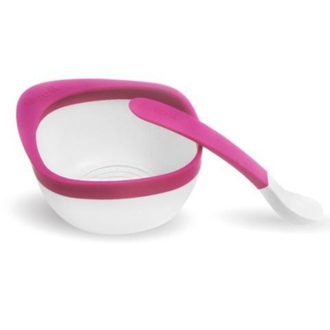 Zoli - Mash - Bowl And Spoon Kit - Pink