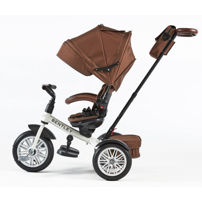Bentley 6-in-1 Baby Stroller / Kids Trike - White Satin - Moda Kids