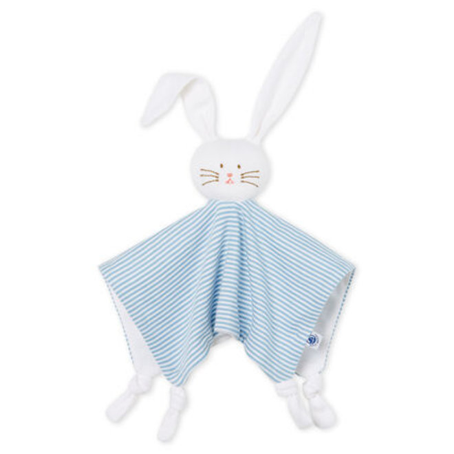 Babies' Ribbed Bunny Comforter Blue