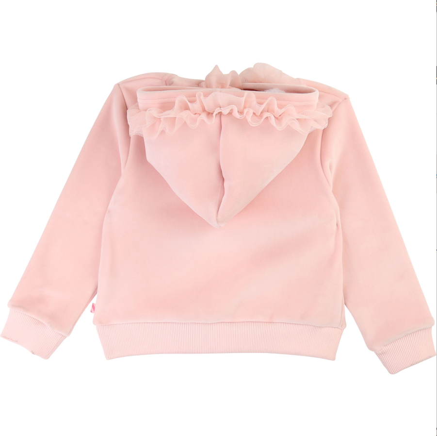pink velour sweater