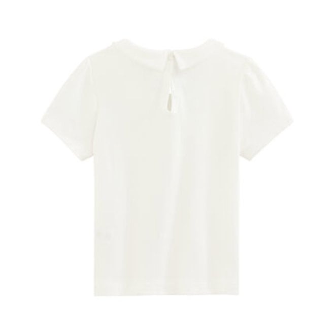 Petit Bateau Girls' T-Shirt With Collar