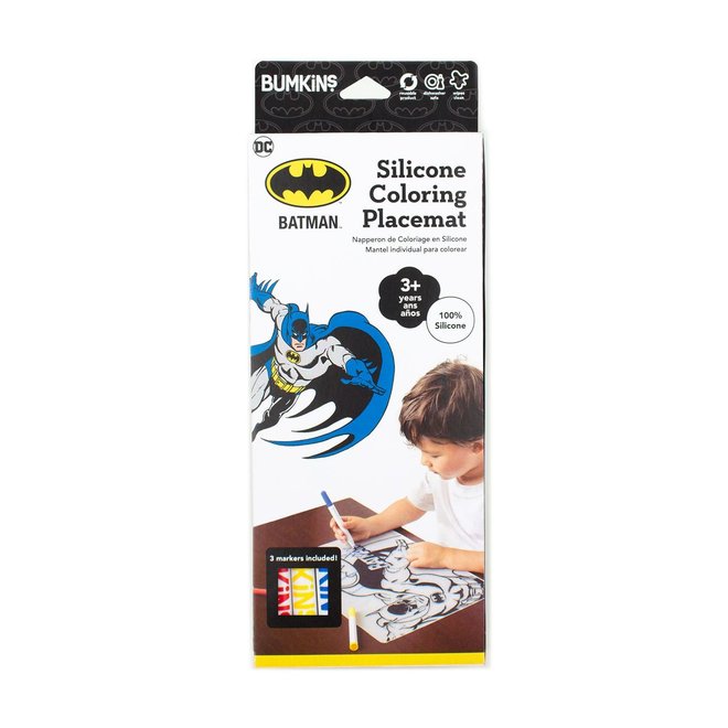 d - Bumkins DC Comics - Silicone Colouring Mat - Batman
