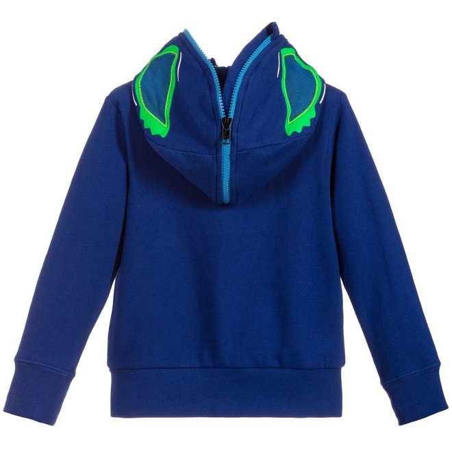 KID BOY ZIP UP HOODIE WITH MONSTER FACE
