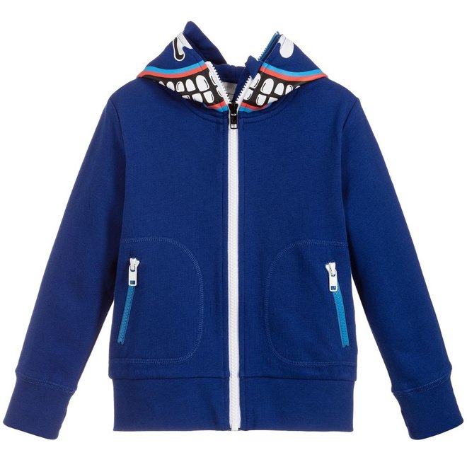 KID BOY ZIP UP HOODIE WITH MONSTER FACE