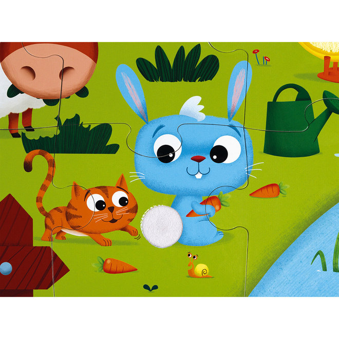 Tactile Puzzle 'Farm Animals' - 20pcs